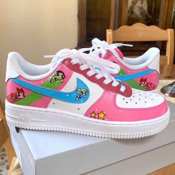 Powerpuff Girls Painting Custom Air Force 1