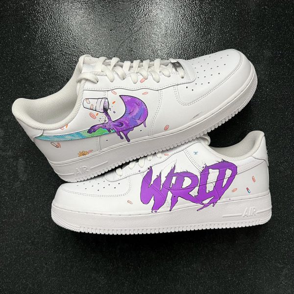 Purple Drip Wold Custom Air Force 1