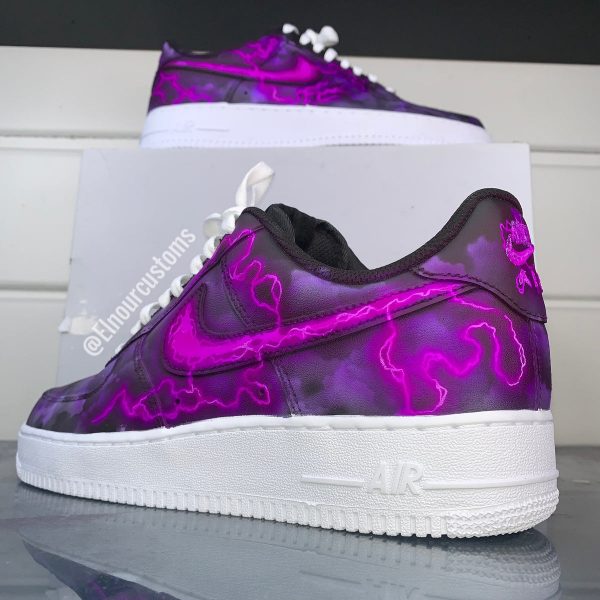 Purple Lightning Custom Air Force 1