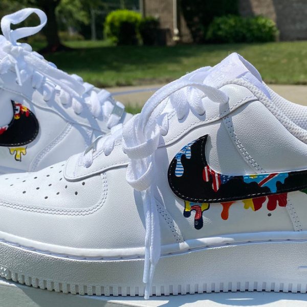 Rainbow Melt Swoosh Custom Air Force 1