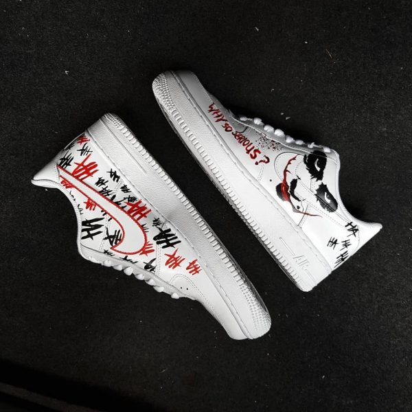 Red Black Graffiti Custom Air Force 1