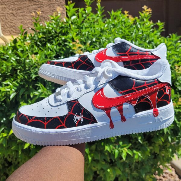 Spider Web Painting Custom Air Force 1