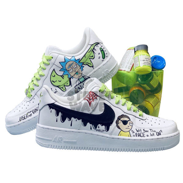 Handmade Rick Morty Custom Air Force 1