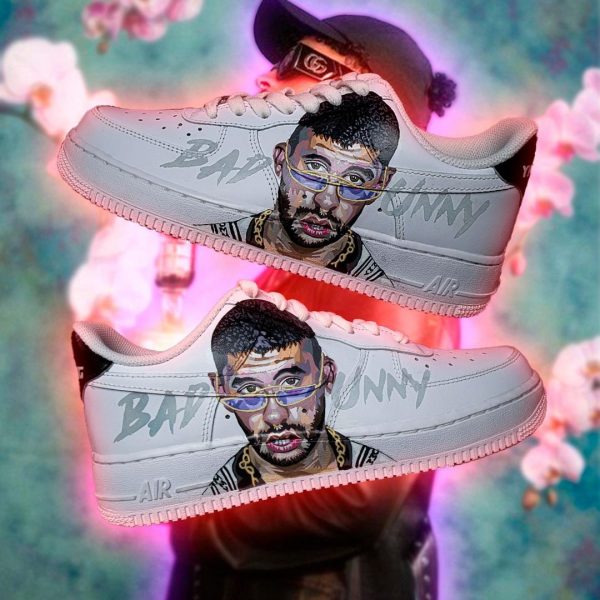 Handmade Bad Bunny Custom Air Force 1