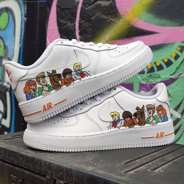 ScoobyDoo Cartoon Painted Custom Air Force 1