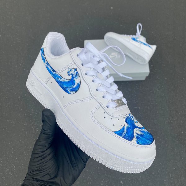 Sea Wave Graffiti Custom Air Force 1