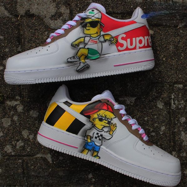 Simpsons Low Painting Custom Air Force 1