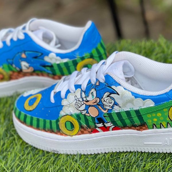 Sonic The Hedgehog Custom Air Force 1