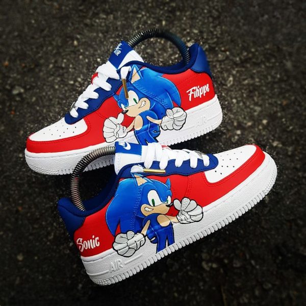 Sonic Design Painted Custom Air Force 1