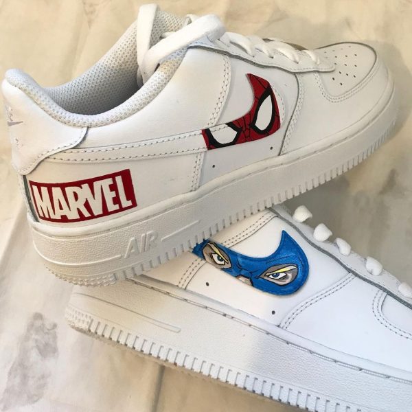 Spiderman Eye Graffiti Custom Air Force 1