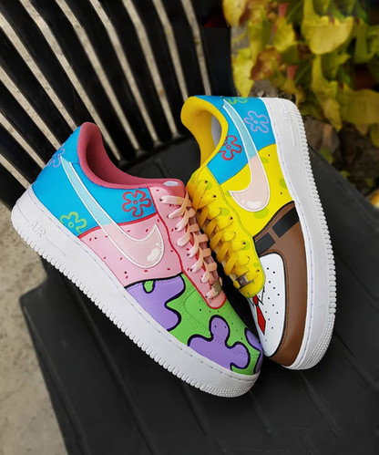 Spongebob Painting Custom Air Force 1