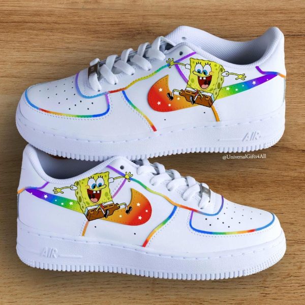 Spongebob Rainbown Color Custom Air Force 1