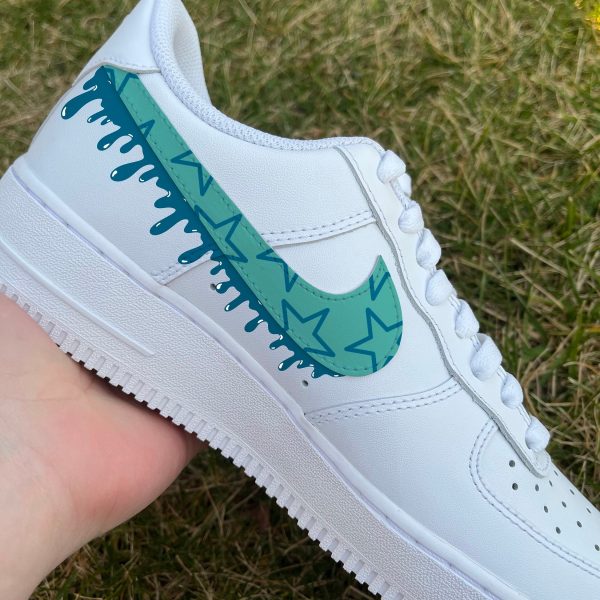 Star Drip Swoosh Custom Air Force 1