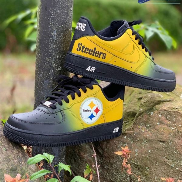 Steelers Football Custom Air Force 1