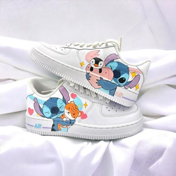 Stitch Cute Painted Custom Air Force 1