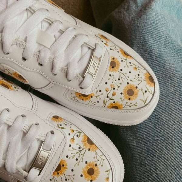 Sunflower Painting Custom Air Force 1