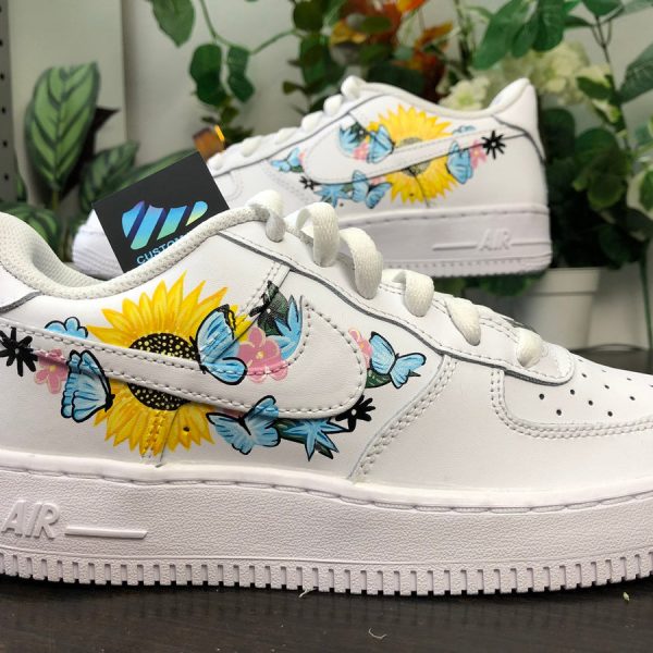 Sunflower Butterfly Custom Air Force 1