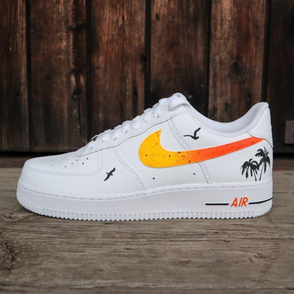 Sunset Doodle Swoosh Custom Air Force 1