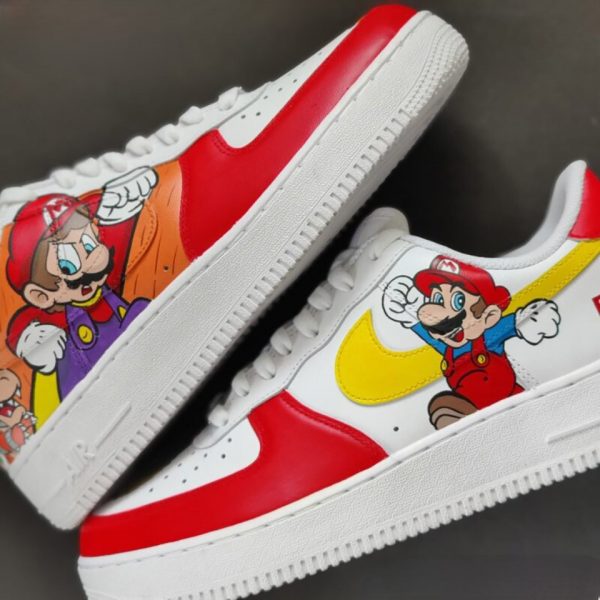 Super Mario Red Custom Air Force 1