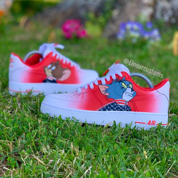 Tom And Jerry Gradient Custom Air Force 1