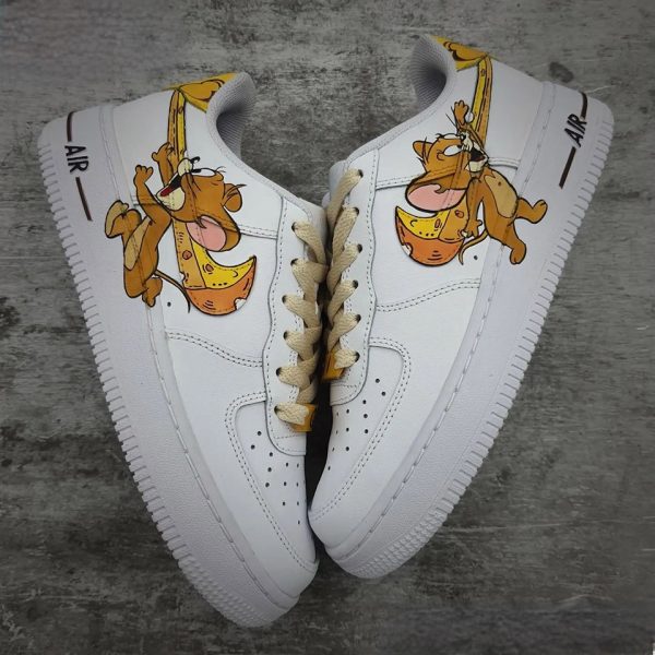 Painting Tom And Jerry Custom Air Force 1