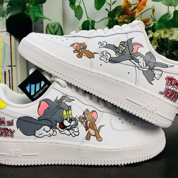 Tom And Jerry Funny Custom Air Force 1