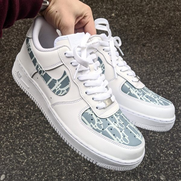 Vintage Dusty Blue Custom Air Force 1