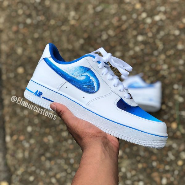 Wave Style Painted Custom Air Force 1