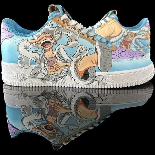 White-haired Luffy Custom Air Force 1