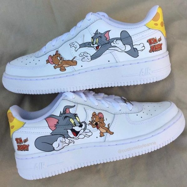 Cheese Tom And Jerry Custom Air Force 1