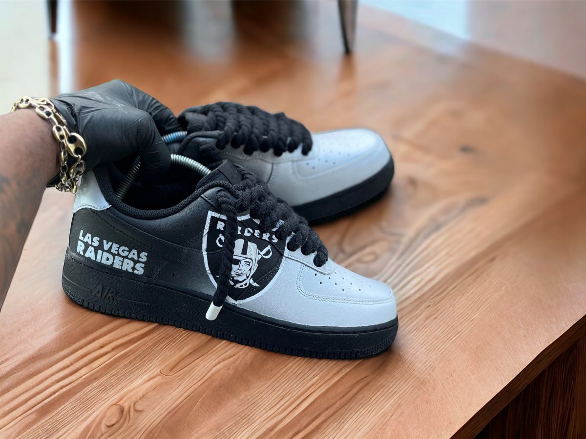 Las Vegas Raiders Custom Air Force 1