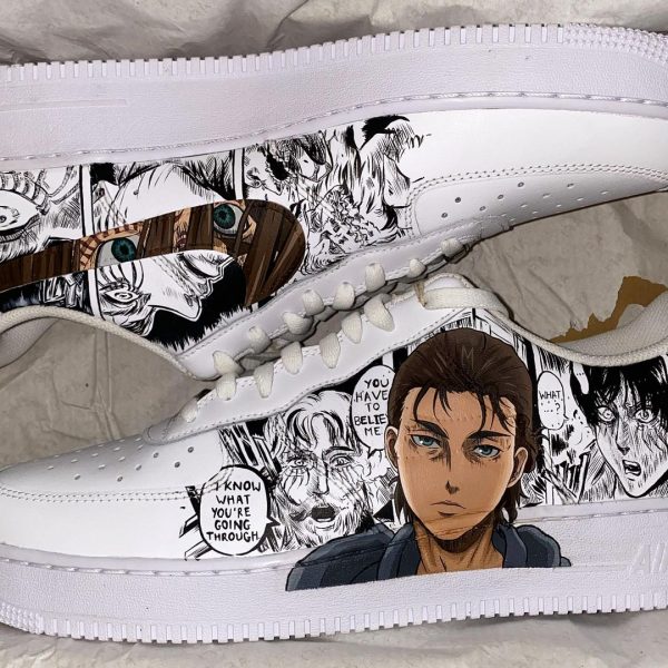 AOT Anime Painting Custom Air Force 1