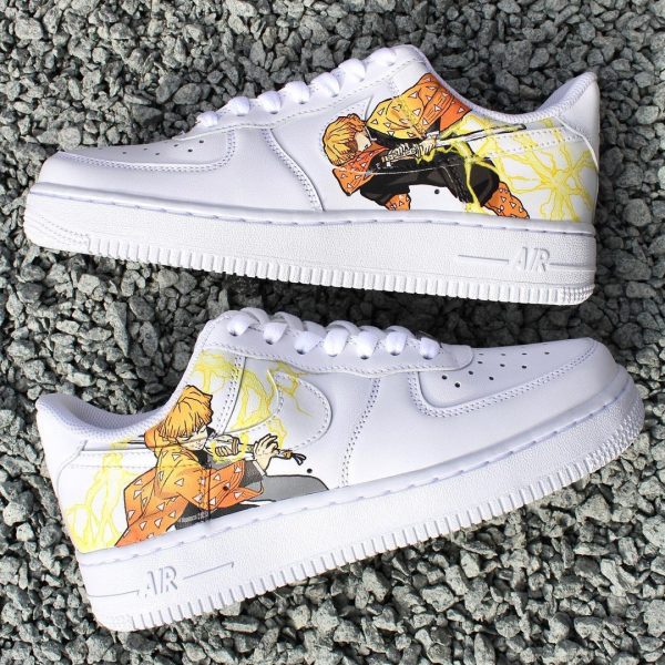 Demon Zenitsu Design Custom Air Force 1