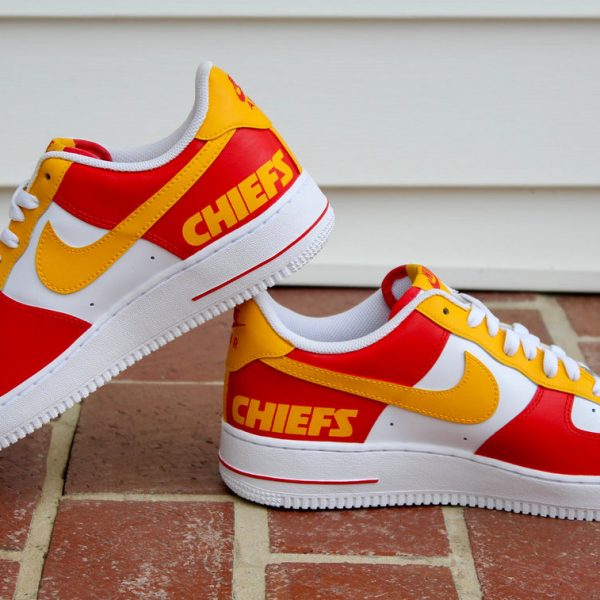 Yellow Red Chiefs Custom Air Force 1