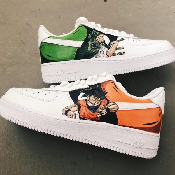 Zoro X Goku Custom Air Force 1