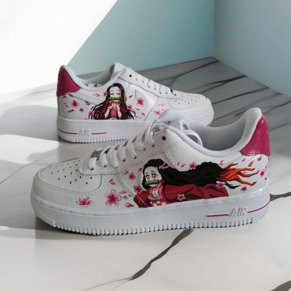 Nezuko-Inspired Custom Air Force 1