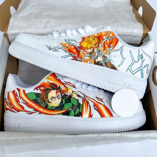 Demon Tanjiro Zenitsu Custom Air Force 1