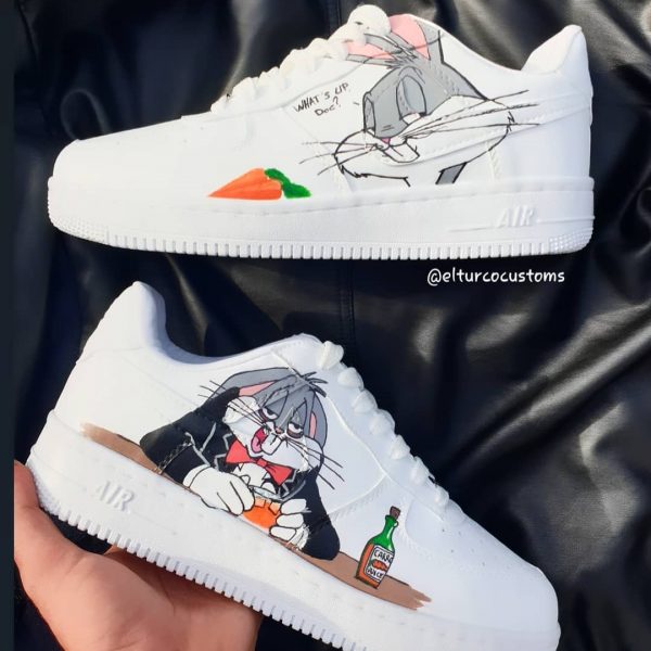 Bugs Bunny Painting Custom Air Force 1