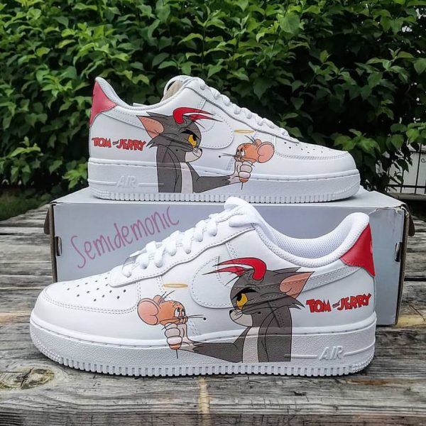 Tom & Jerry Painting Custom Air Force 1