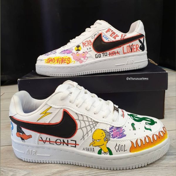 Painting Freestyle Custom Air Force 1