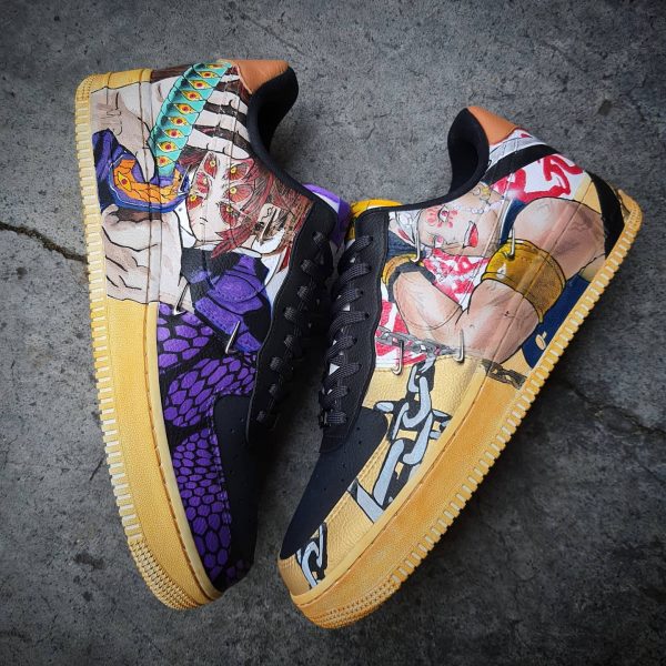 Handpainted Demon Slayer Custom Air Force 1