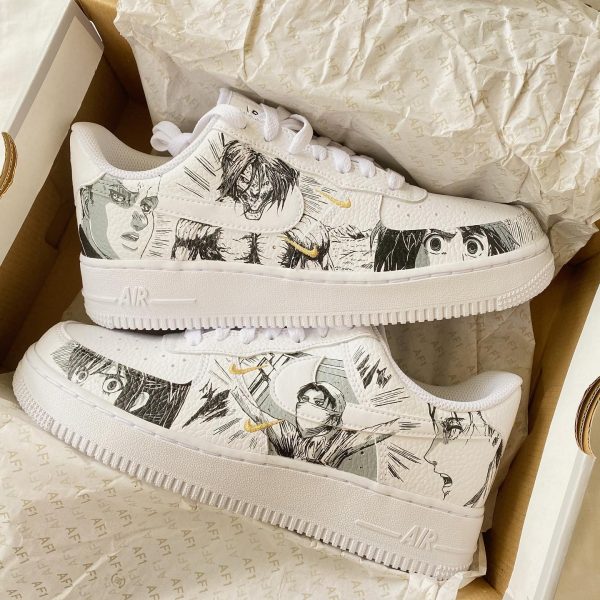 Handpainting Attack Titan Custom Air Force 1