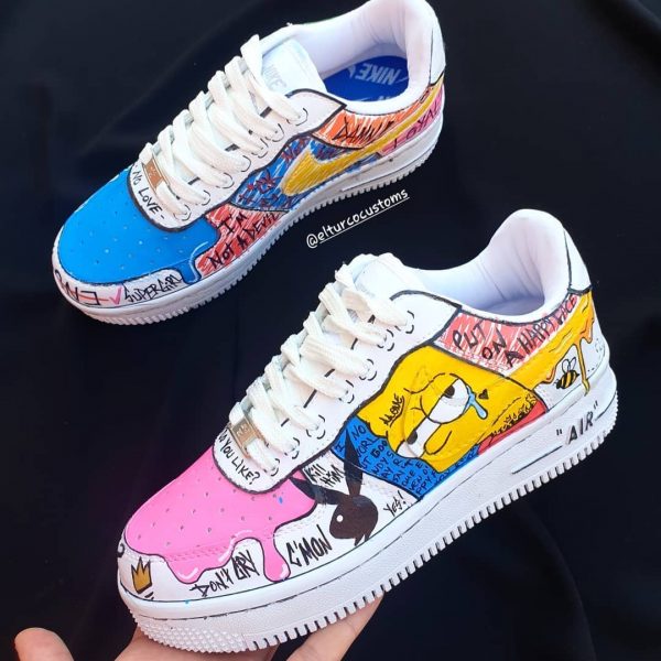 Hand Painting Freestyle Custom Air Force 1