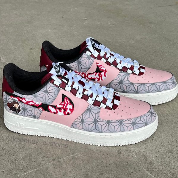 Nezuko Painting Custom Air Force 1