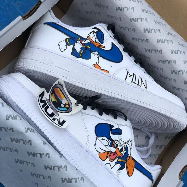 Donald Duck Handpainted Custom Air Force 1