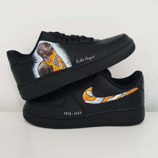 Painting Kobe Bryant Custom Air Force 1