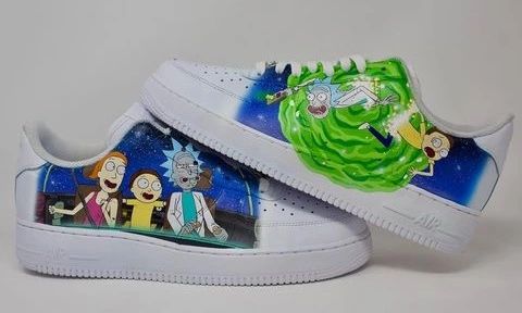 Rick and Morty 40 Custom Air Force 1