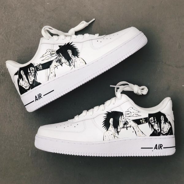 Handpainting Itachi Sasuke Custom Air Force 1