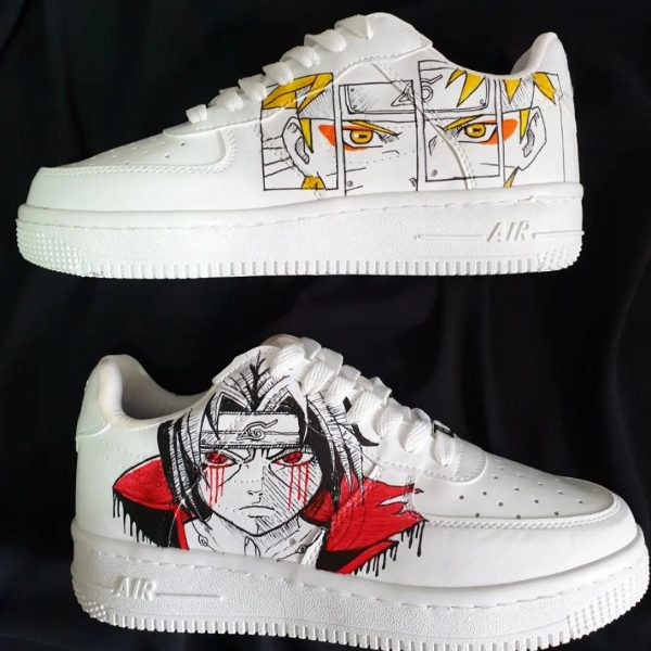 Naruto Itachi Painted Custom Air Force 1