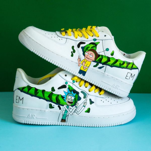 Rick and Morty Handpainting Custom Air Force 1